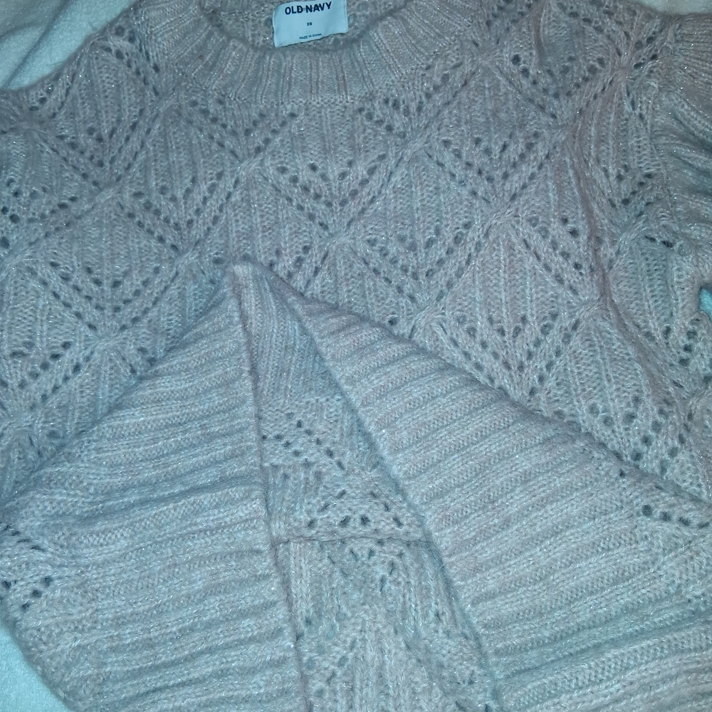 Old Navy Women's Textured Knit Sweater - Cream